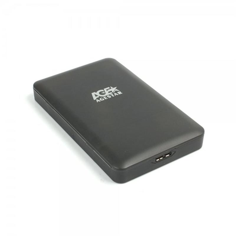 Зовнішня кишеня AgeStar для підключення SATA HDD 2.5", USB 3.1, Black (31UBCP3)