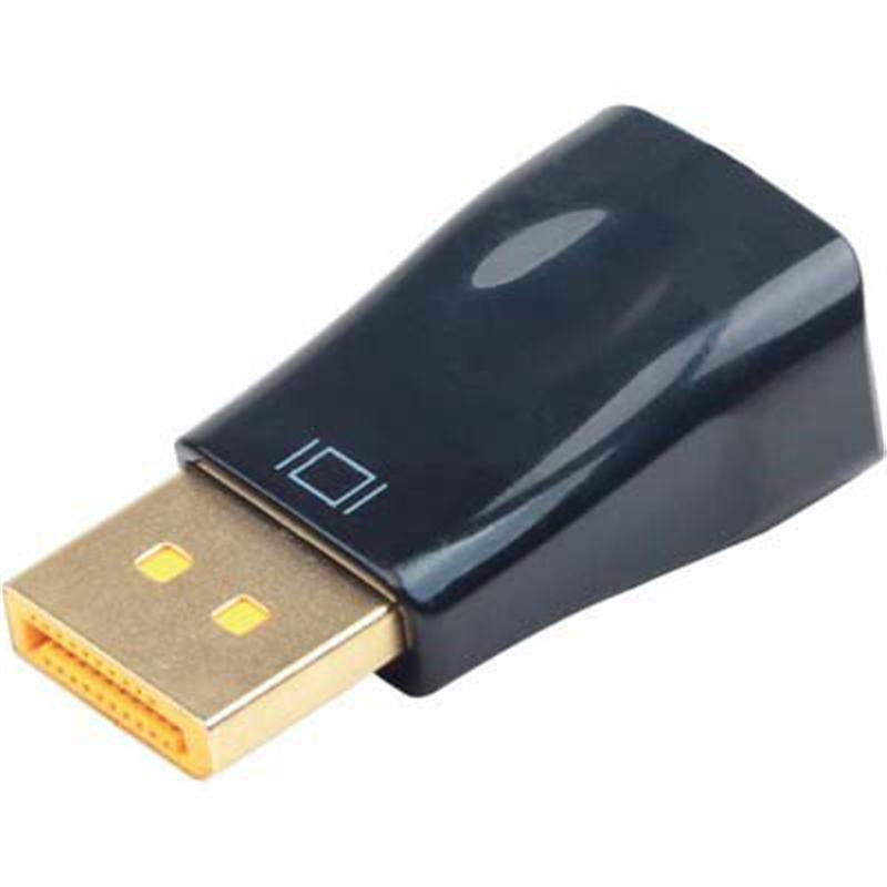 Адаптер Cablexpert DisplayPort - VGA (M/F), чорний (A-DPM-VGAF-01) пакет