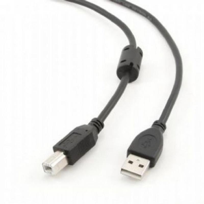 Кабель Cablexpert USB - USB Type-B V 2.0 (M/M), 4.5 м, Premium, Black (CCP-USB2-AMBM-15)