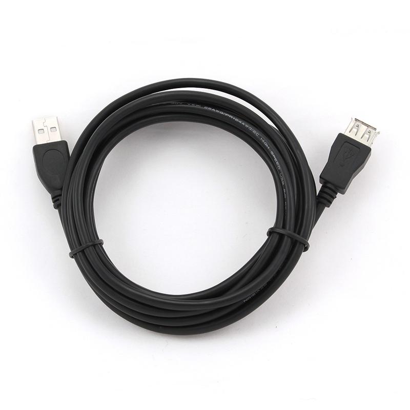 Кабель Cablexpert USB - USB V 2.0 (M/F), подовжувач, 3.0 м, чорний (CCP-USB2-AMAF-10)