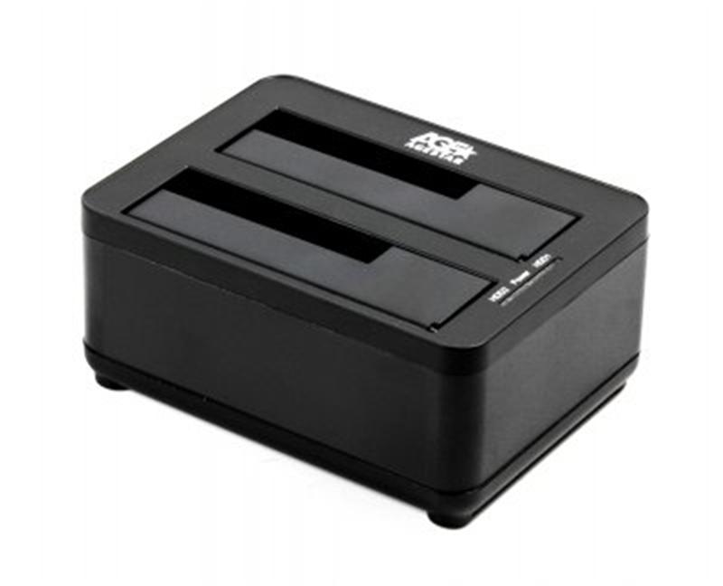 Док-станція AgeStar 3UBT8 для SATA HDD 2.5"/3.5", USB 3.0, Black