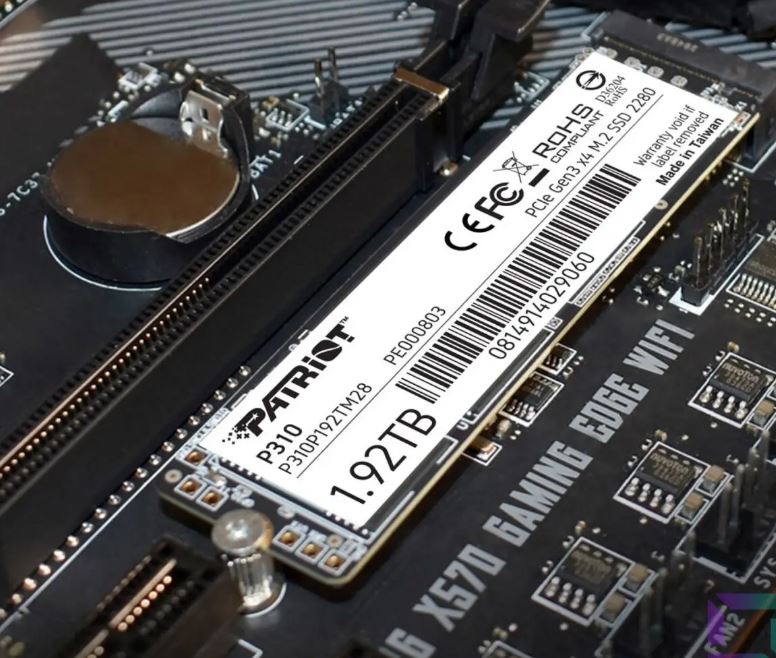 Накопичувач SSD 1.92TB Patriot P310 M.2 2280 PCIe NVMe 3.0 x4 TLC (P310P192TM28)