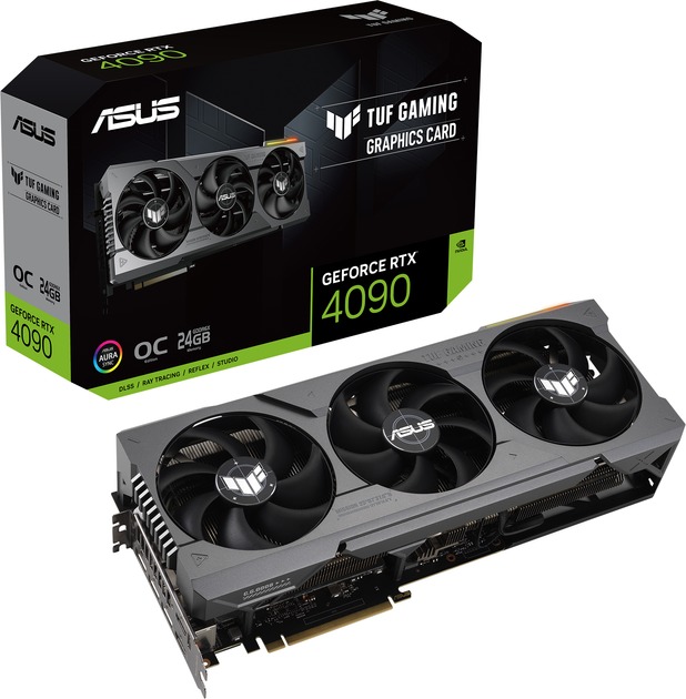 Відеокарта GF RTX 4090 24GB GDDR6X TUF Gaming OC Asus (TUF-RTX4090-O24G-GAMING)