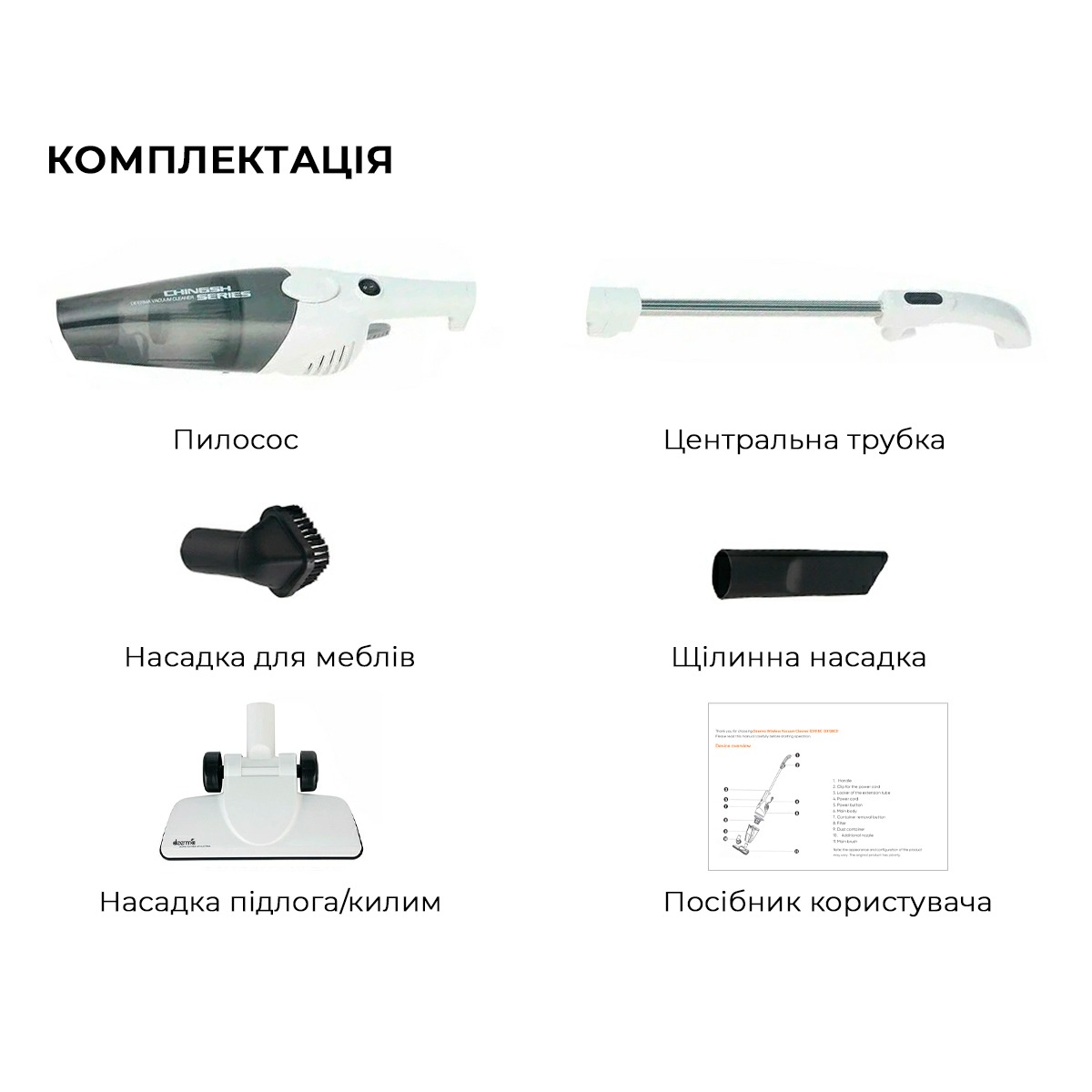 Пилосос Deerma Corded Hand Stick Vacuum Cleaner (DX118C)