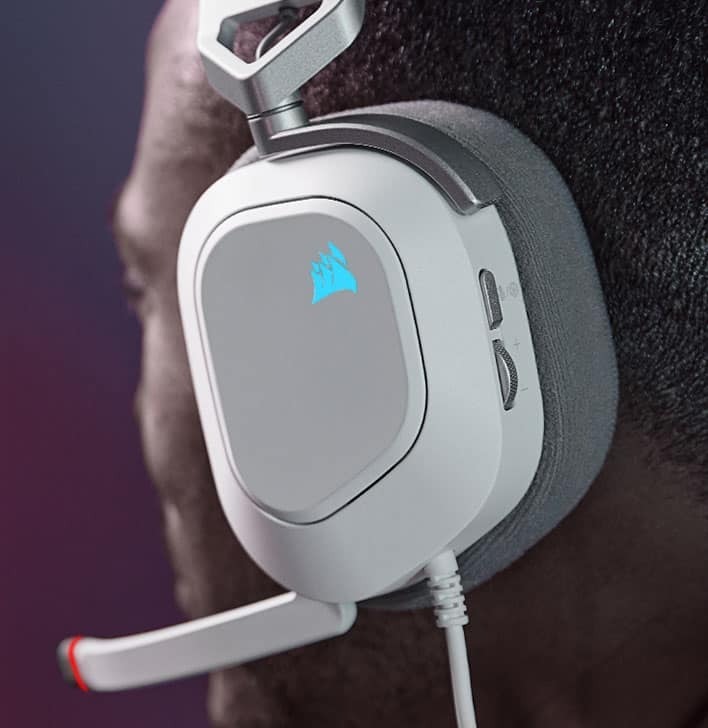 Гарнiтура Corsair HS80 RGB USB Headset White (CA-9011238-EU)