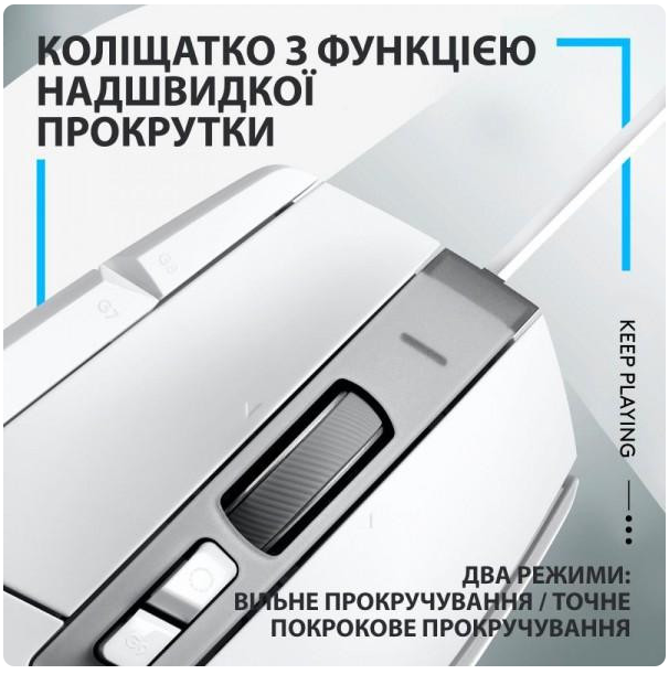 Миша бездротова Logitech G502 X Lightspeed White (910-006189)