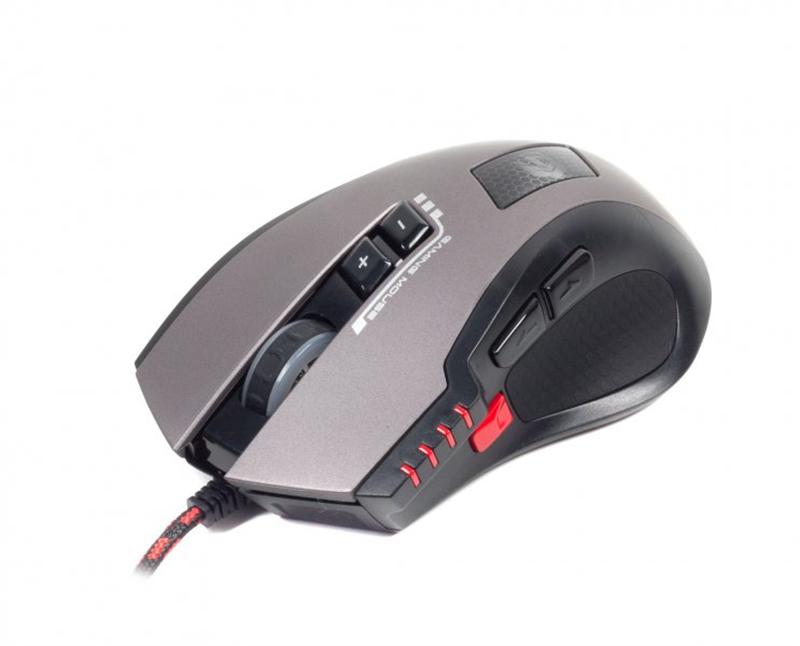Миша Gembird MUSG-004 Black, Grey USB