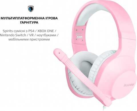 Гарнітура Sades SA-721 Spirits Pink (sa721pkj)