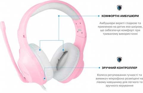 Гарнітура Sades SA-721 Spirits Pink (sa721pkj)