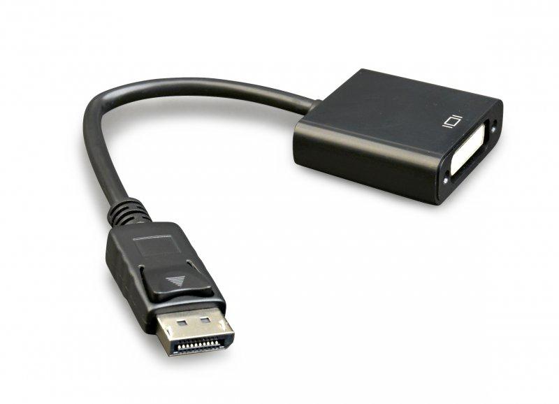 Адаптер Cablexpert DisplayPort - DVI (M/F), 0.1 м, Black (A-DPM-DVIF-002)