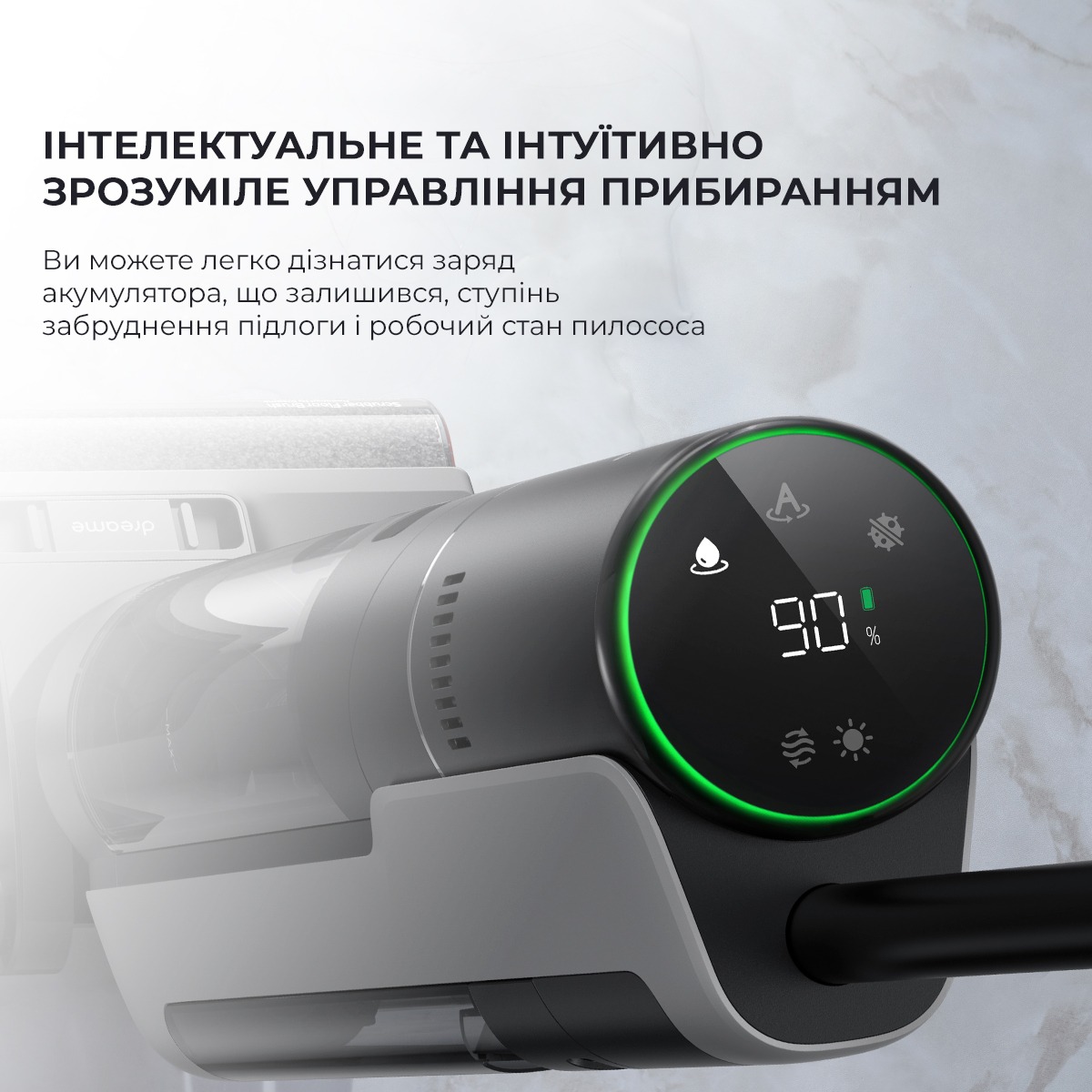 Акумуляторний миючий пилосос Dreame Wet & Dry Vacuum Cleaner H12 Pro (HHR25A)