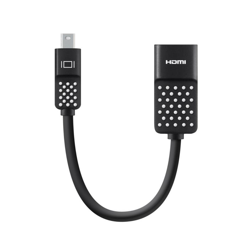 Адаптер Belkin mini DisplayPort - HDMI (M/F), 0.12 м, Black (F2CD079bt)