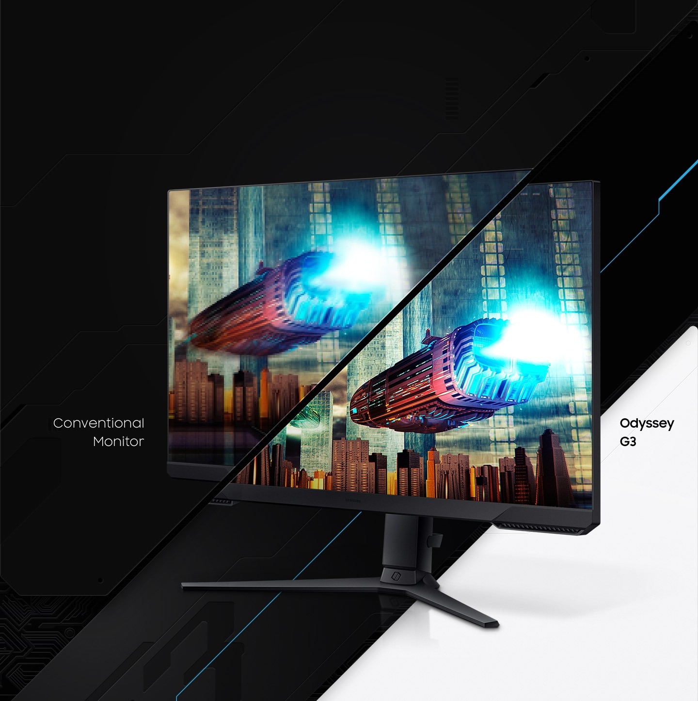 Монiтор Samsung 24" Odyssey S24AG300NI (LS24AG300NIXCI) VA Black 144Hz