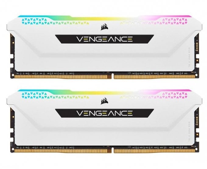 Модуль пам`ятi DDR4 2x16GB/3200 Corsair Vengeance RGB Pro SL White (CMH32GX4M2E3200C16W)