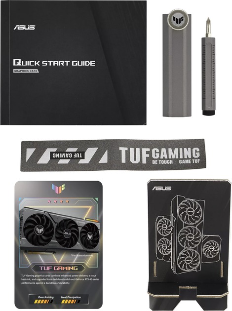 Відеокарта GF RTX 4070 12GB GDDR6X TUF Gaming OC Asus (TUF-RTX4070-O12G-GAMING)