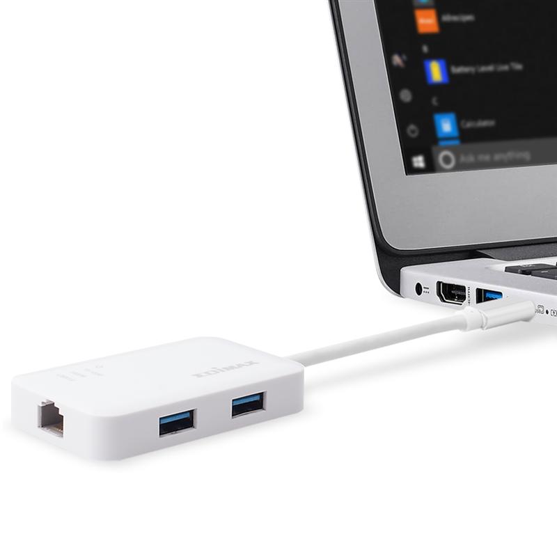 Мережевий адаптер Edimax EU-4308 USB-C (1xGE, 3xUSB 3.0)