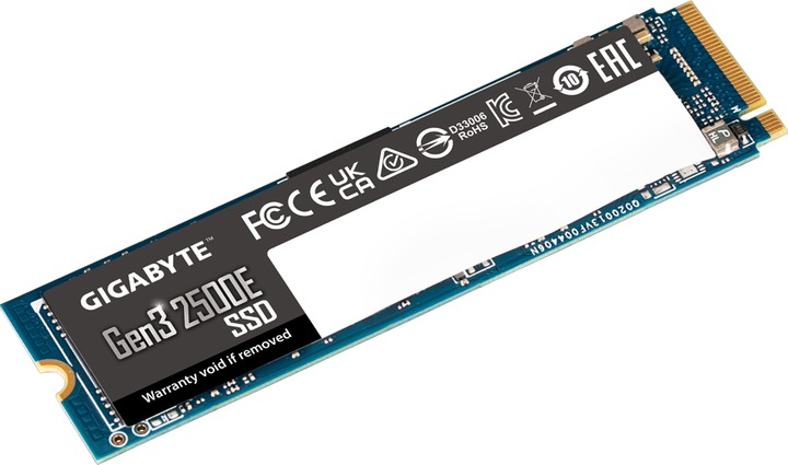 Накопичувач SSD  500GB Gigabyte Gen3 2500E M.2 PCIe NVMe 3.0 x4 3D TLC (G325E500G)