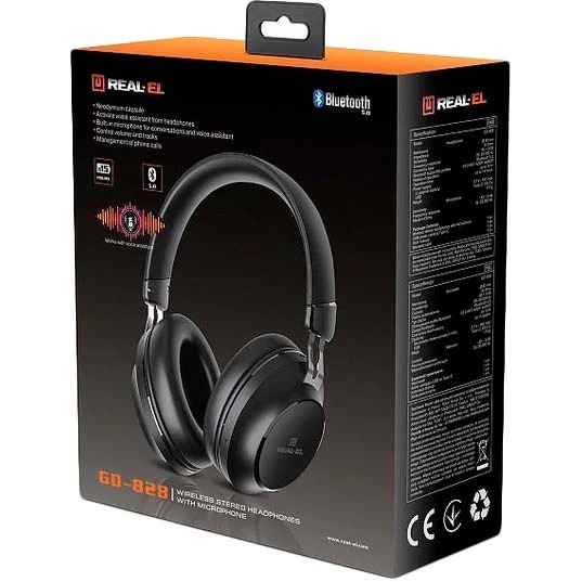 Bluetooth-гарнітура REAL-EL GD-828 Black