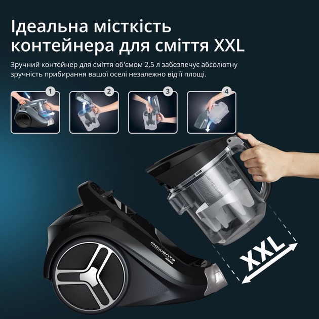 Пилосос Rowenta Compact Power XXL Classic + Kit RO4B25EA