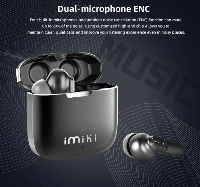 Bluetooth-гарнітура iMiki MT2 Black