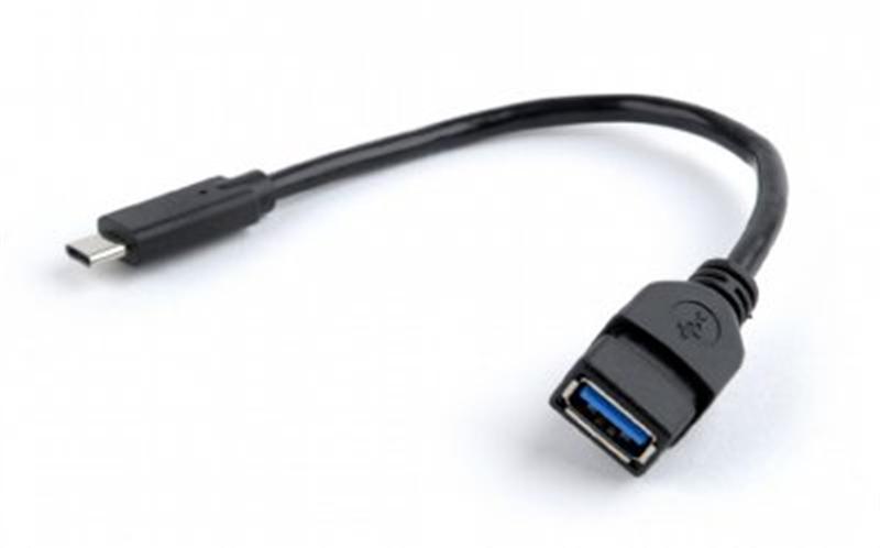 Кабель Cablexpert USB Type-C - USB V 3.0 (M/F), 0.2 м, чорний (A-OTG-CMAF3-01)