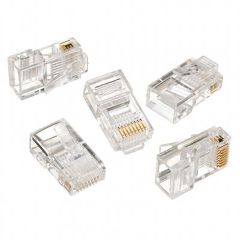 Конектор RJ 45 Cablexpert (LC-8P8C-001/10) із позолоченими контактами (10 шт/уп)