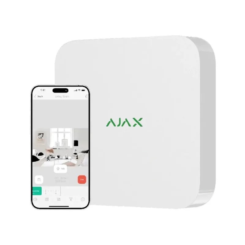 фото Мережевий відеореєстратор (NVR) Ajax NVR 8-channel White (000034516)