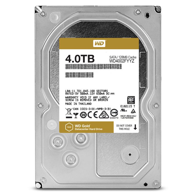 Накопичувач HDD SATA 4.0TB WD Gold 7200rpm 128MB (WD4002FYYZ)_Refurbished