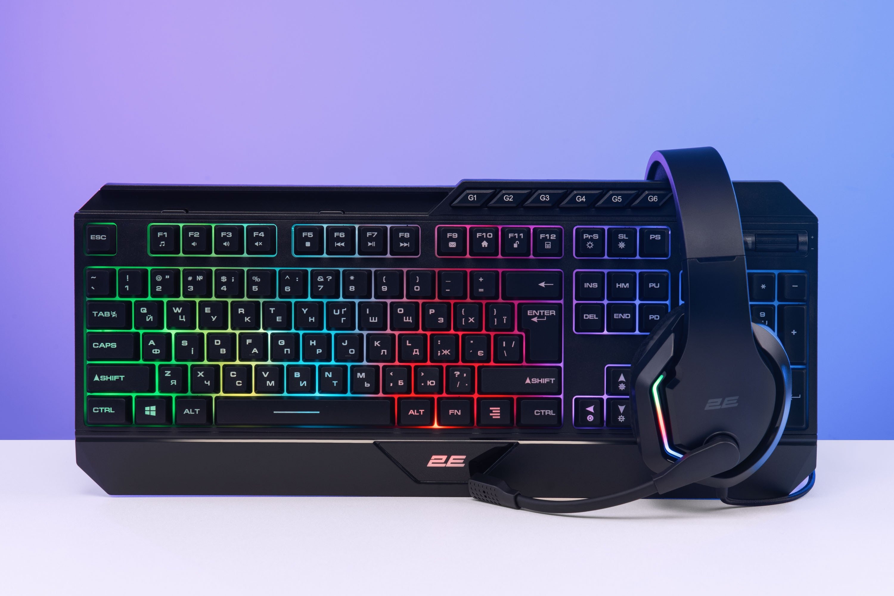 Гарнітура 2E Gaming HG315 RGB USB 7.1 Black (2E-HG315BK-7.1)