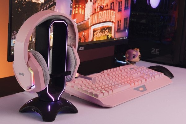 Гарнітура 2E Gaming HG315 RGB USB 7.1 Pink (2E-HG315PK-7.1)