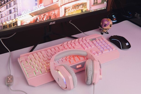 Гарнітура 2E Gaming HG315 RGB USB 7.1 Pink (2E-HG315PK-7.1)