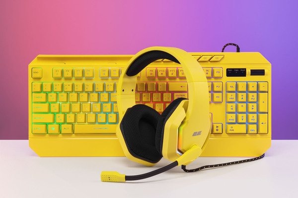 Гарнітура 2E Gaming HG315 RGB USB 7.1 Yellow (2E-HG315YW-7.1)