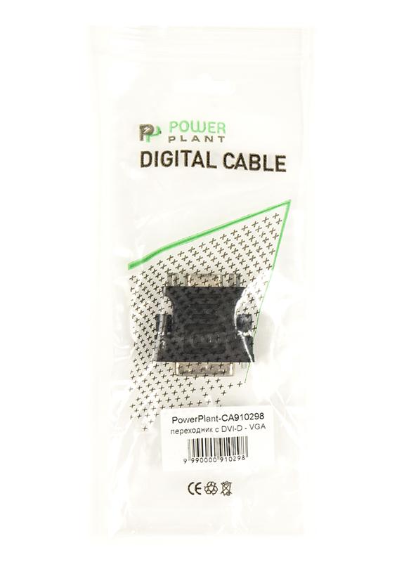 Адаптер PowerPlant (CA910298) DVI-D-VGA, Black Адаптер PowerPlant (CA910298) DVI-D-VGA, Black