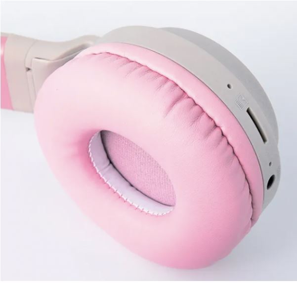 Bluetooth-гарнітура Hoco W27 Cat Ear Grey/Pink (W27GP)