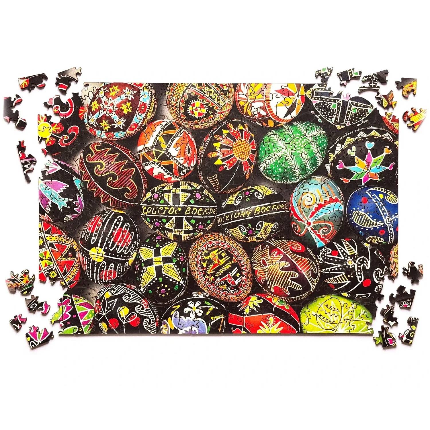 Пазл дерев`яний UkrainianPuzzles Мистецтво писанкарства Віри Манько