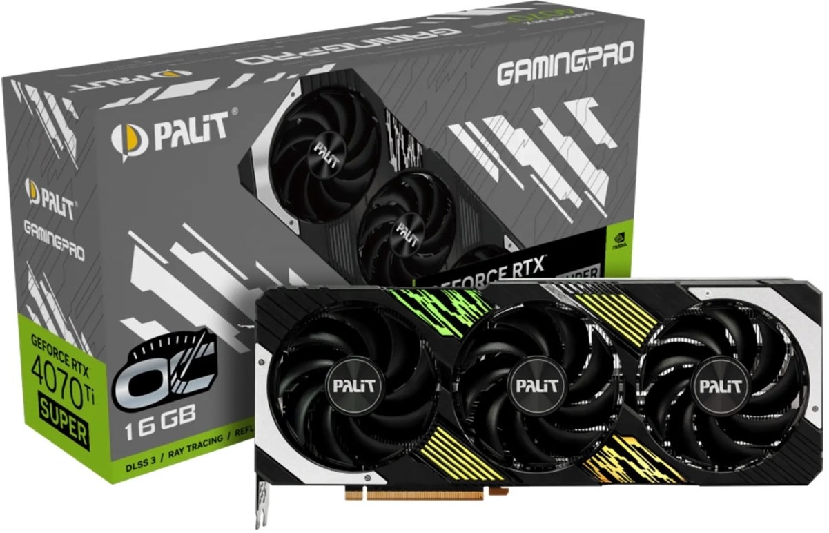 Відеокарта GF RTX 4070 Ti Super 16GB GDDR6X GamingPro OC Palit (NED47TSH19T2-1043A)