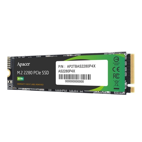 Накопичувач SSD  256GB Apacer AS2280P4X M.2 2280 PCIe 3.0 x4 3D TLC (AP256GAS2280P4X-1)