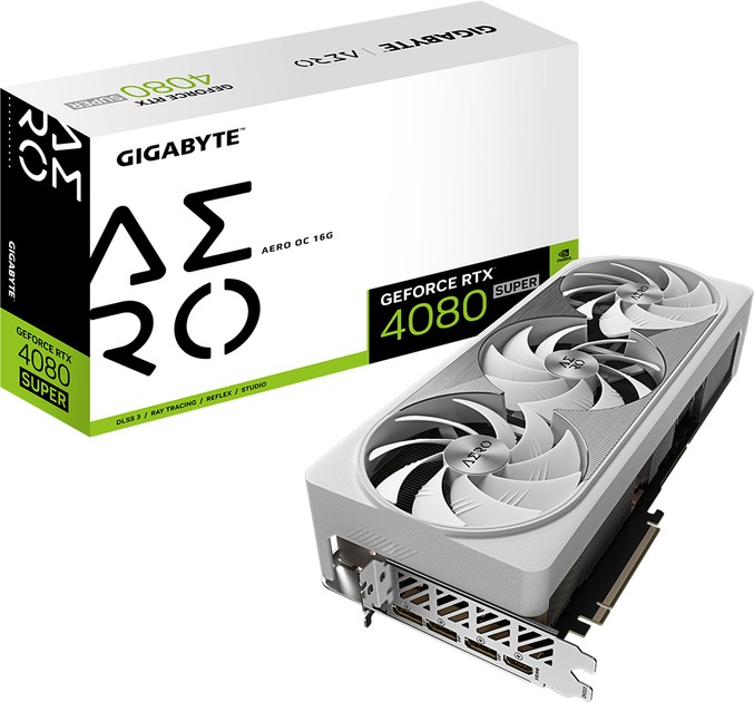 Відеокарта GF RTX 4080 Super 16GB GDDR6X Aero OC Gigabyte (GV-N408SAERO OC-16GD)