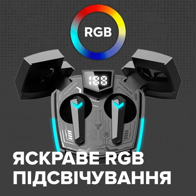 Bluetooth-гарнітура Canyon Doublebee GTWS-2 Gaming Black (CND-GTWS2B)