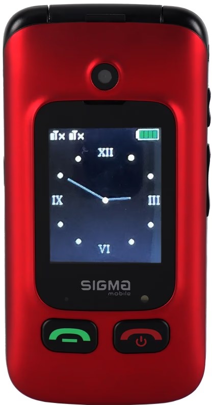 Мобiльний телефон Sigma mobile Comfort 50 Shell Duo Type-C Dual Sim Red/Black (4827798212516)