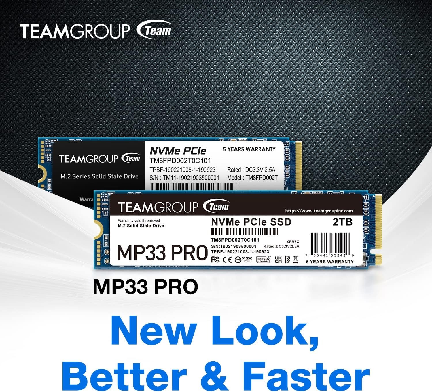 Накопичувач SSD 2TB Team MP33 Pro M.2 2280 PCIe 3.0 x4 3D TLC (TM8FPD002T0C101)