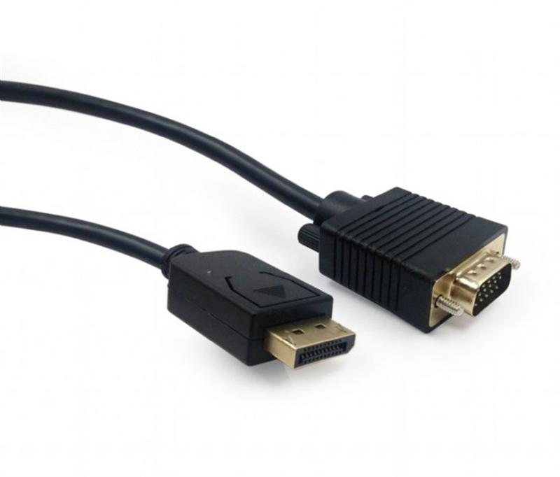 Кабель Cablexpert DisplayPort - VGA (M/M), 1.8 м, чорний (CCP-DPM-VGAM-6) пакет