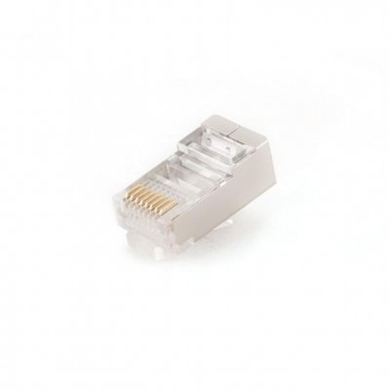 Конектор RJ 45 Cablexpert (PLUG6SP/50) екранований, із позолоченими контактами (50 шт/уп)