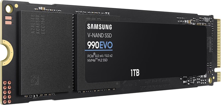 Накопичувач SSD  1ТB Samsung 990 EVO M.2 2280 PCIe 5.0 x4 NVMe V-NAND TLC (MZ-V9E1T0BW)