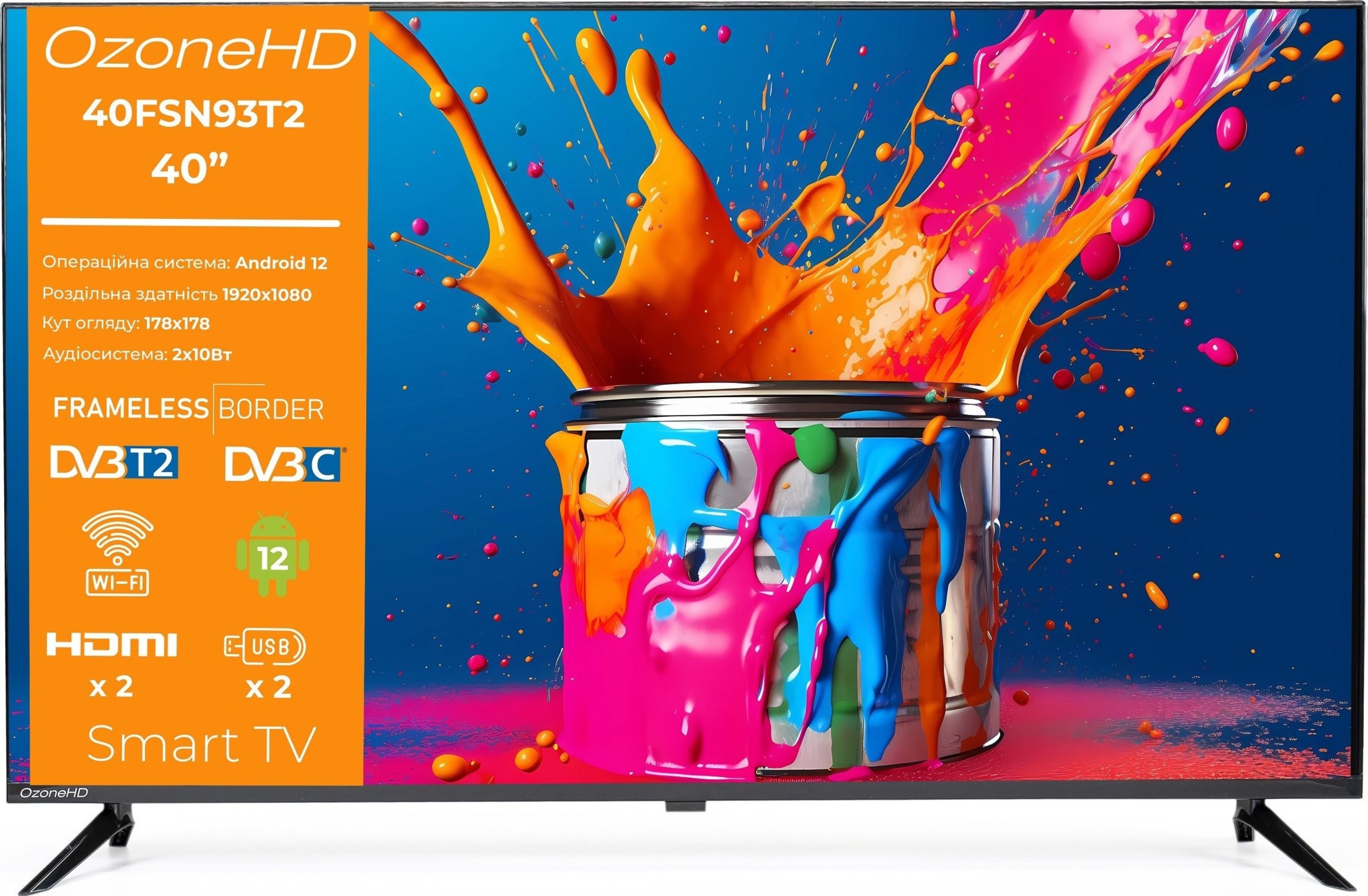 Телевiзор OzoneHD 40FSN93T2