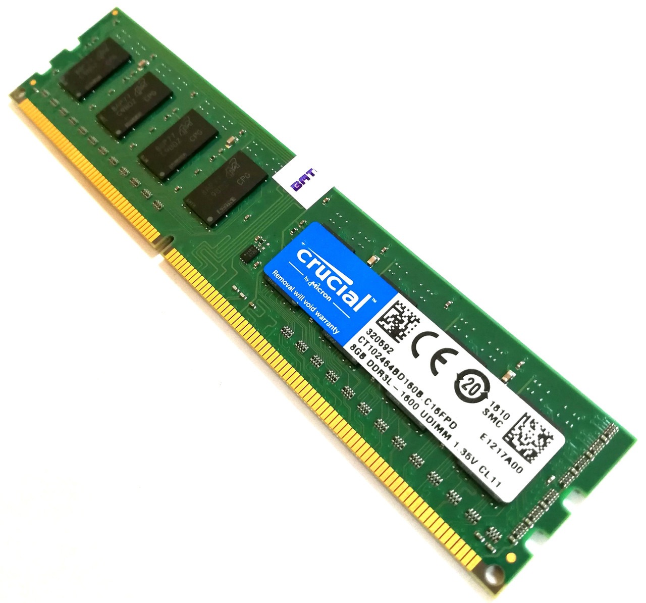 Модуль пам`ятi DDR3L 8GB/1600 Crucial (CT102464BD160B.C16FPD)