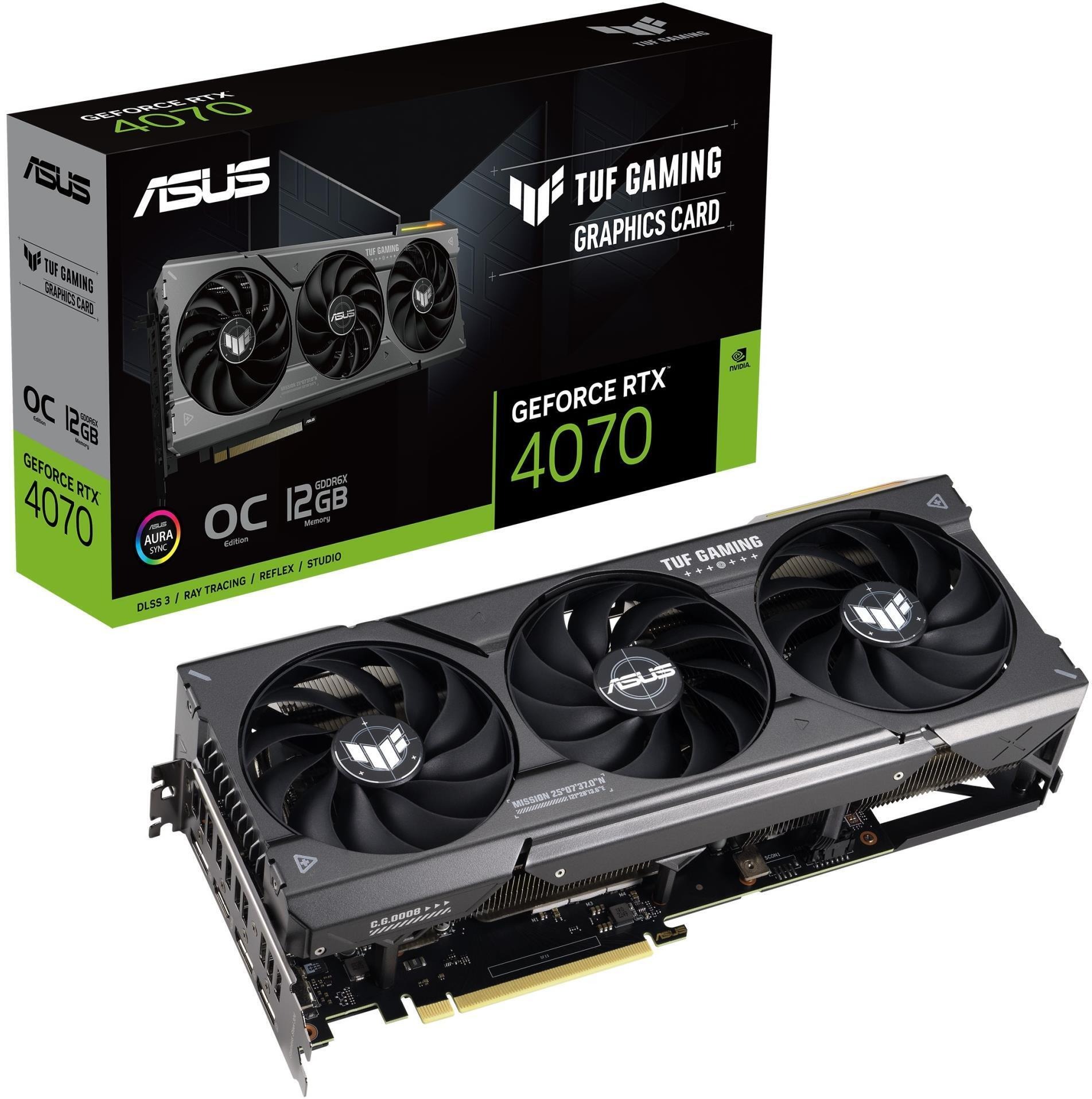 Відеокарта GF RTX 4070 Super 12GB GDDR6X TUF Gaming Asus (TUF-RTX4070S-12G-GAMING)