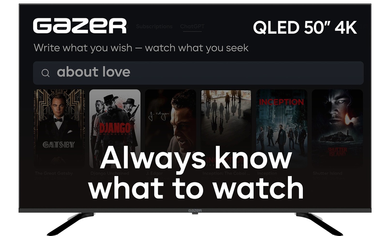 Телевiзор Gazer TV50-UE2