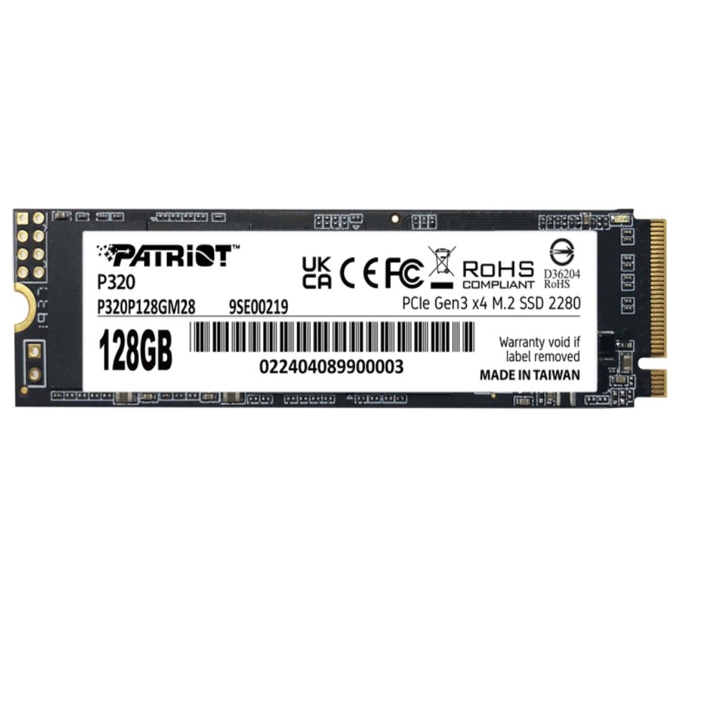 Накопичувач SSD   128GB Patriot P320 M.2 2280 PCIe 3.0 x4 NVMe TLC (P320P128GM28)