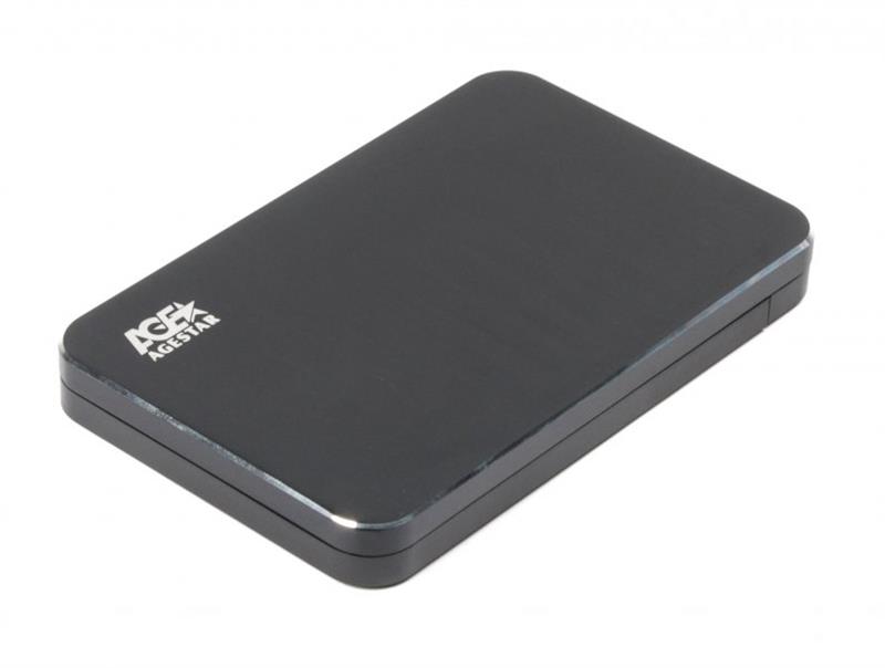 Зовнішня кишеня AgeStar для підключення SATA HDD/SDD 2.5", USB3.1, алюміній, Black (31UB2A18)